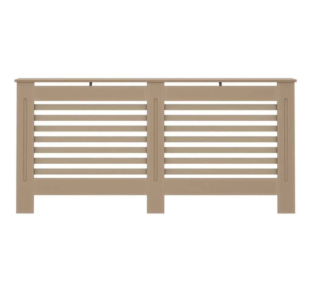 vidaXL Heizkörperverkleidung Braun MDF Modernes Latten-Design - Bild 3