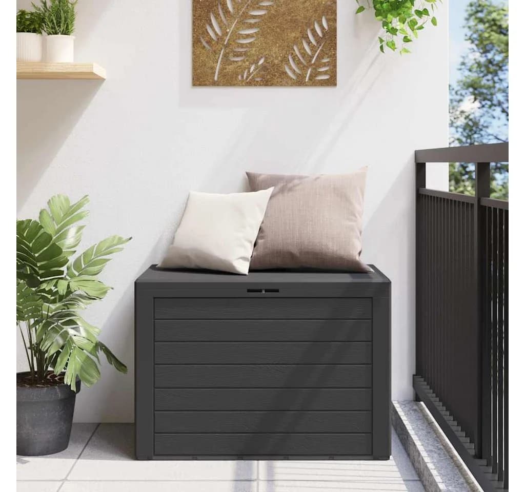 vidaXL Gartenbox Anthrazit Polypropylen Aufbewahrungstruhe