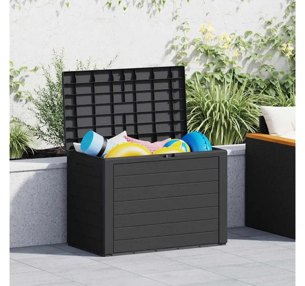 vidaXL Gartenbox Anthrazit Polypropylen Aufbewahrungstruhe - Bild 3