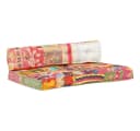 vidaXL Sitzauflage Palettensofa Mehrfarbig Patchwork Baumwolle Bild 2