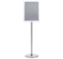 vidaXL Vitrine A4-Plakatständer Silber Aluminiumlegierung Bild 1