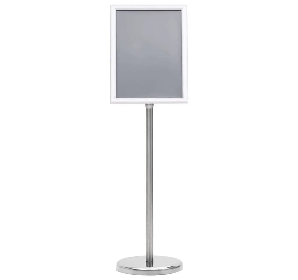 vidaXL Vitrine A4-Plakatständer Silber Aluminiumlegierung