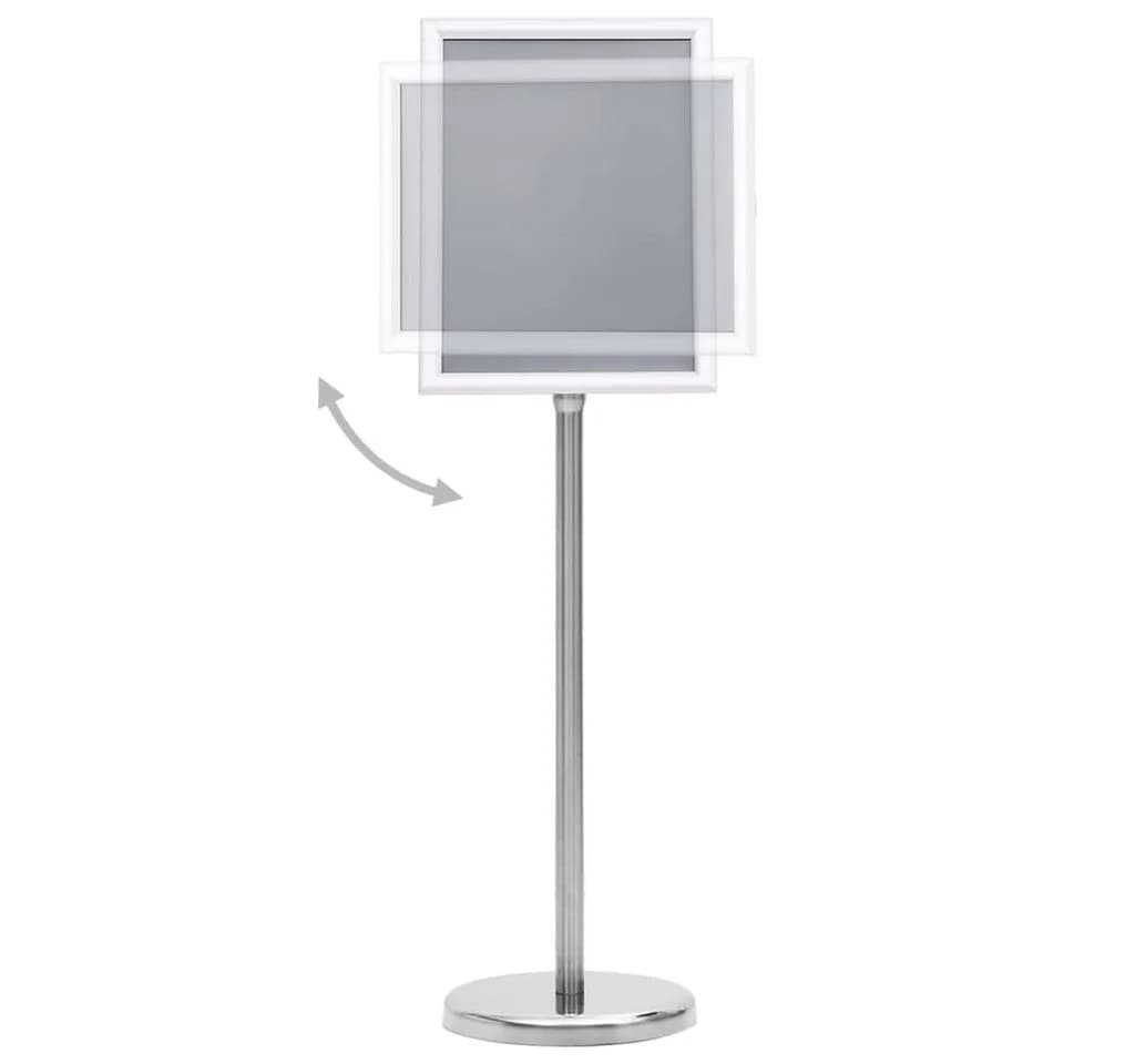 vidaXL Vitrine A4-Plakatständer Silber Aluminiumlegierung - Bild 3