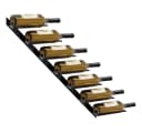 vidaXL Wand-Weinregal für 7 Flaschen Schwarz Metall Bild 4