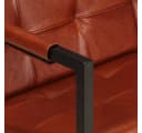 VIDAXL 2-Sitzer Sofa Braun Echtes Ziegenleder Bild 5