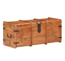 vidaXL Aufbewahrungsbox Truhe Massivholz Bild 2