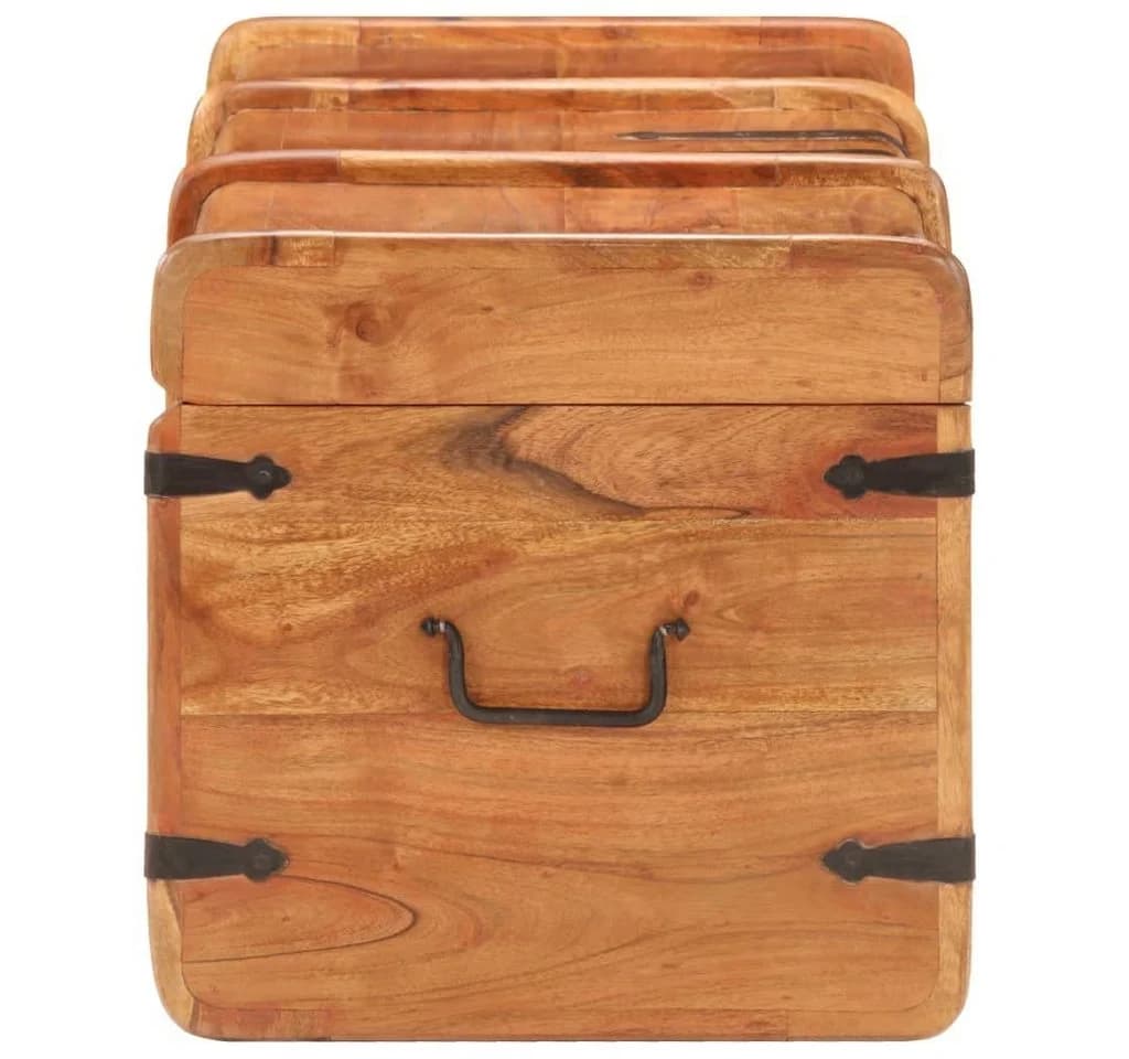 vidaXL Aufbewahrungsbox Truhe Massivholz - Bild 4