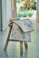 PiP Studio Les Fleurs Duschtuch Dunkelblau Baumwolle Bild 1