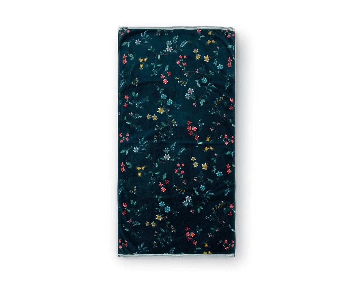 PiP Studio Gästehandtuch Les Fleurs Dunkelblau 30x50cm - Bild 2