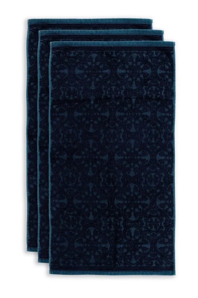 PiP Studio Duschtuch Tile Dark Blue 70x140 cm Frottee