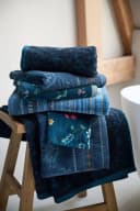 PiP Studio Duschtuch Tile Dark Blue 70x140 cm Frottee Bild 5