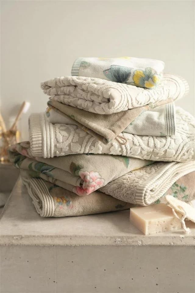 PiP Studio Handtuch Tile Pip Khaki 30x50 cm Set 3-teilig - Bild 4