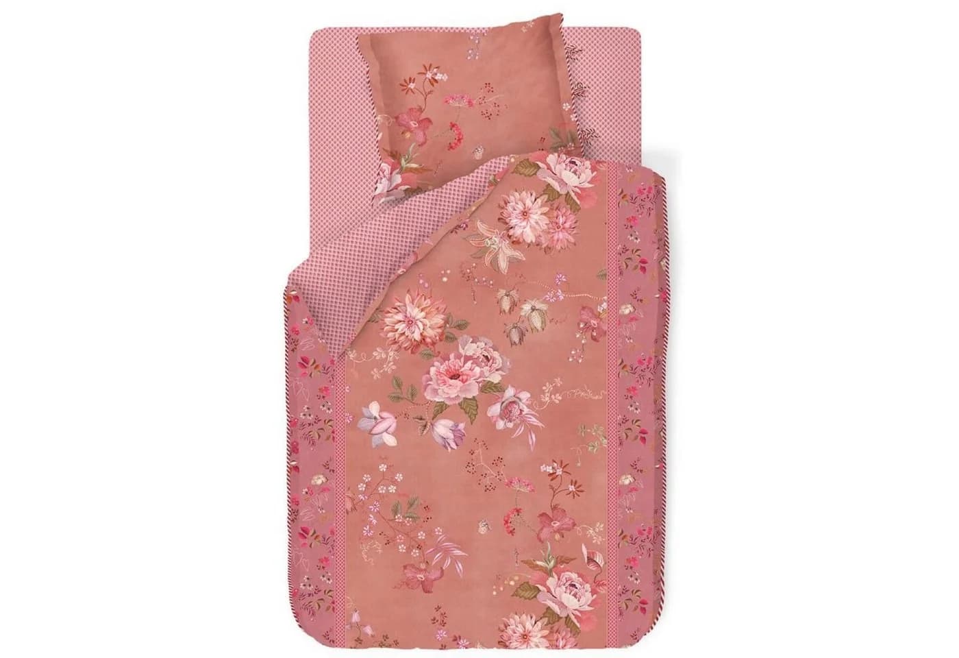 PiP Studio Bettwäsche Tokyo Bouquet Pink 2-teilig Lilien Dahlien Punkte - Bild 2
