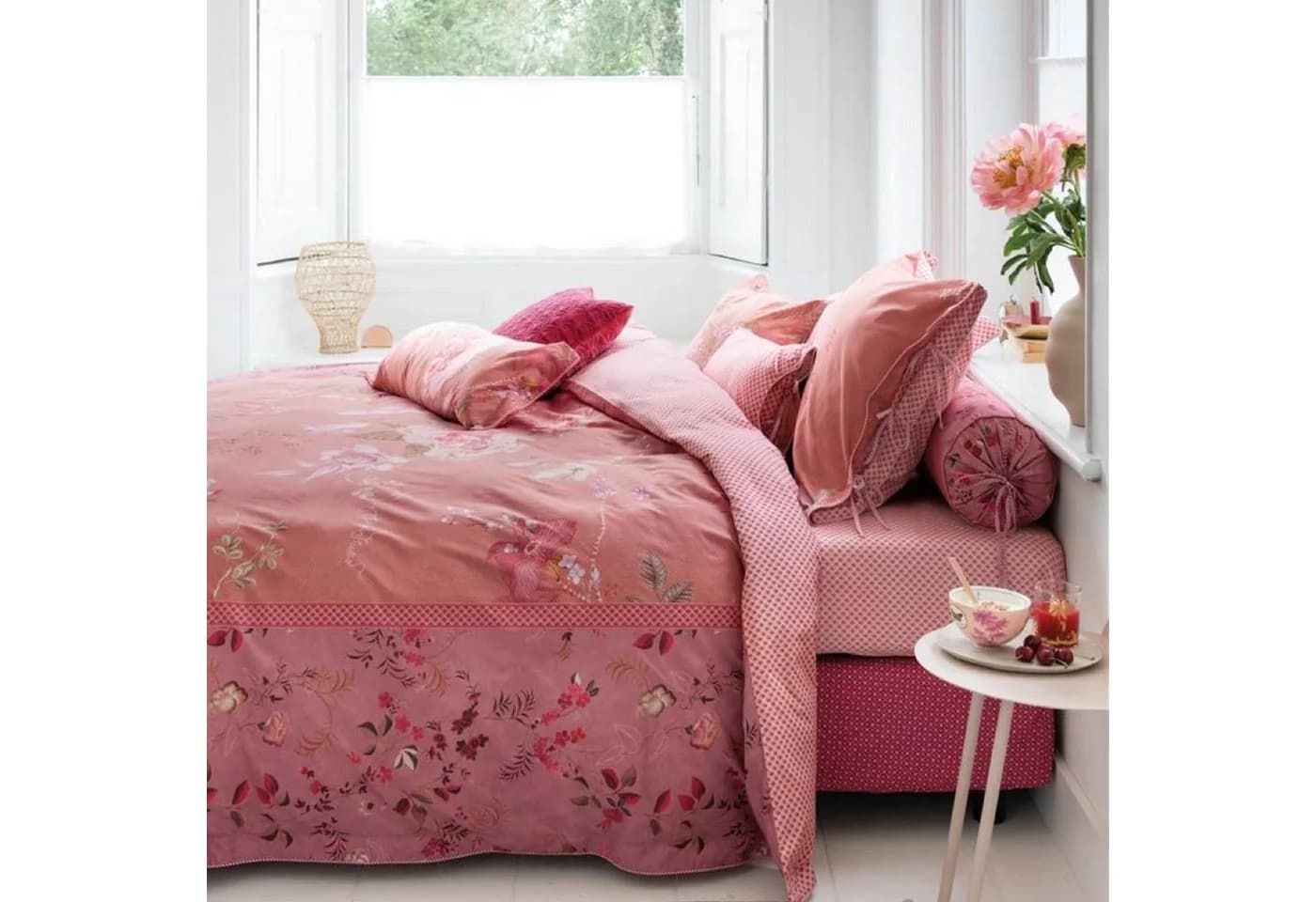 PiP Studio Kissenbezug Tokyo Bouquet Pink Perkal 100% Baumwolle - Bild 5