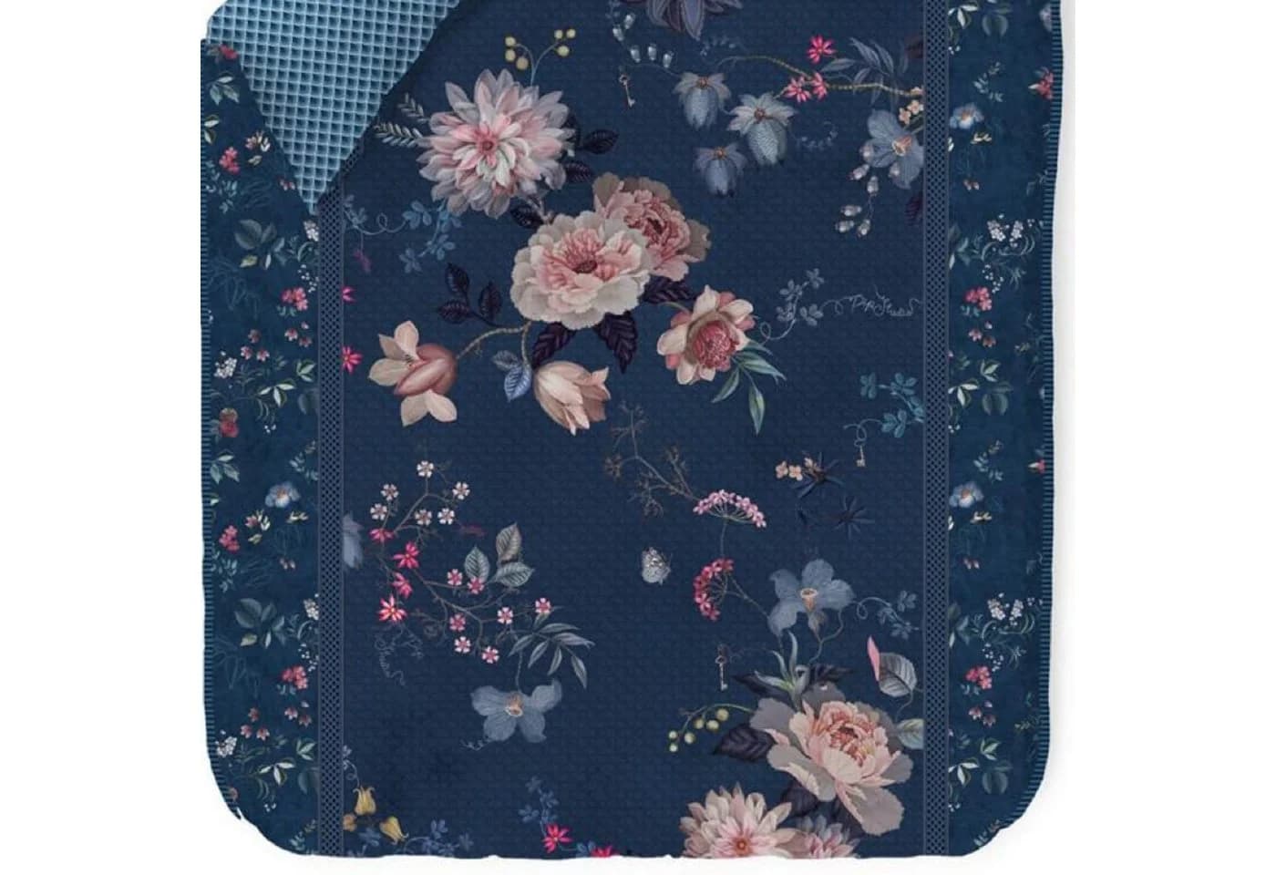 PiP Studio Zusatzkissenbezug Tokyo Bouquet Dunkelblau Perkal Floral - Bild 4