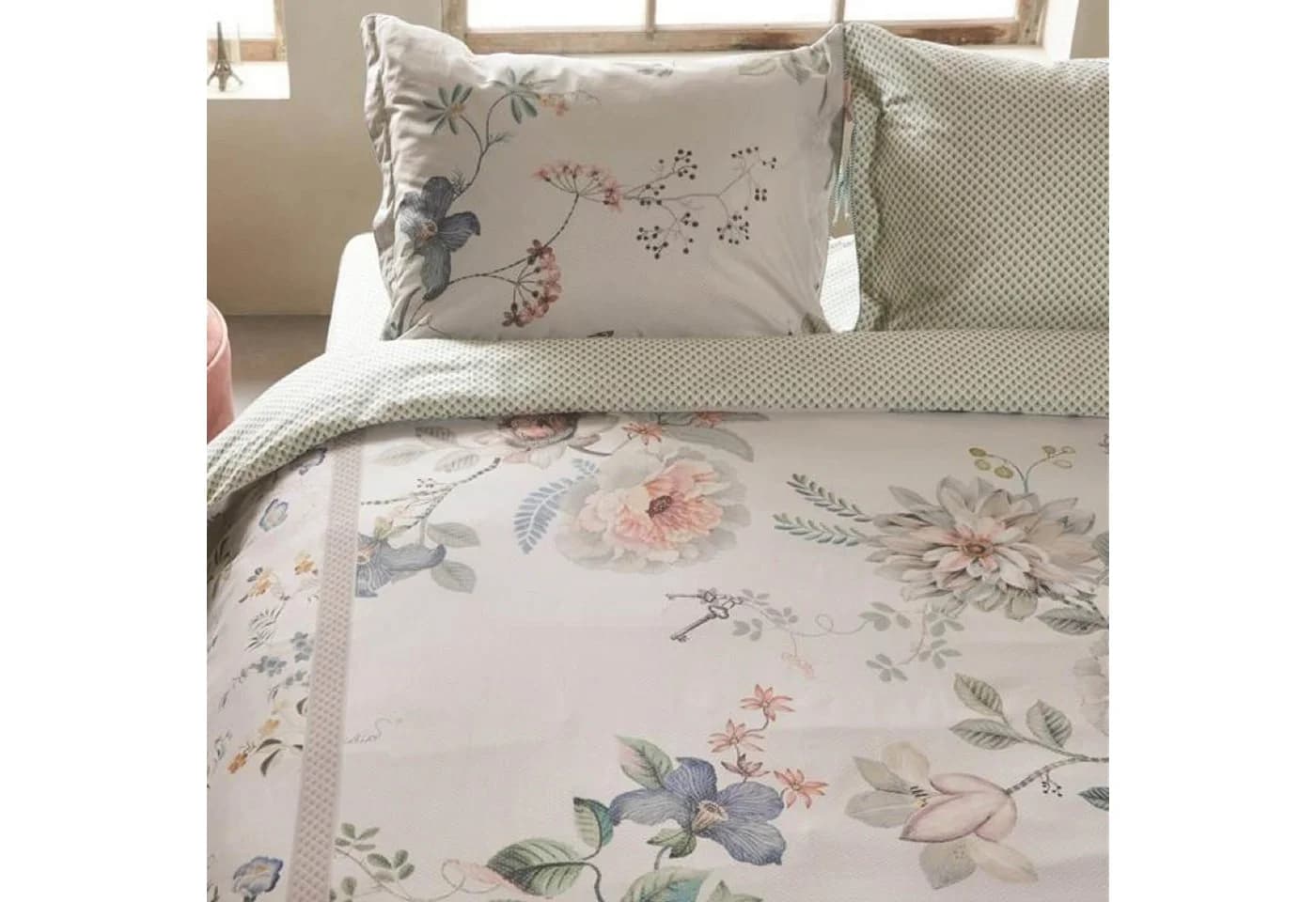 PiP Studio Bettwäsche Tokyo Bouquet Weiß Perkal 2-teilig - Bild 4