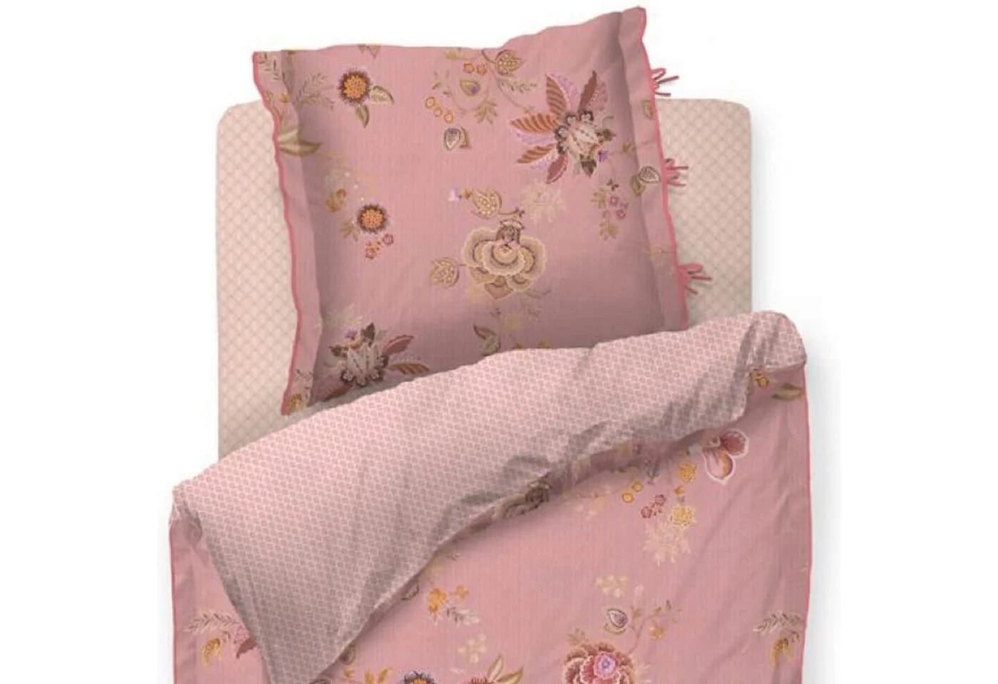PiP Studio Bettwäsche Cece Fiore Rosa Perkal 2-teilig Fantasieblumen