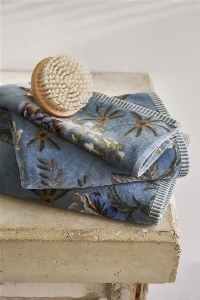 PiP Studio Duschtuch Secret Garden Blau Frottiervelours - Bild 3