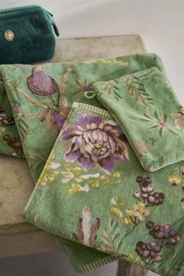 PiP Studio Waschhandschuh Secret Garden Grün Baumwolle - Bild 5