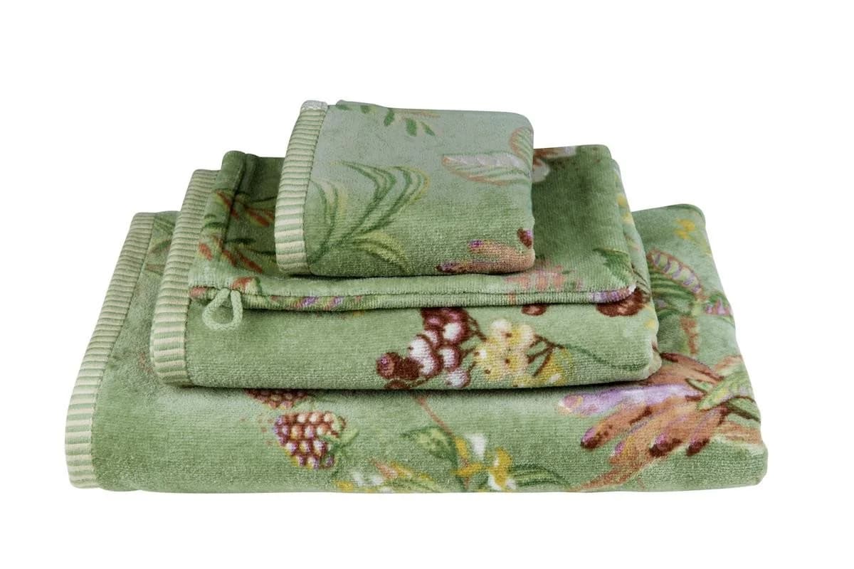 PiP Studio Handtuch Secret Garden Grün Baumwolle
