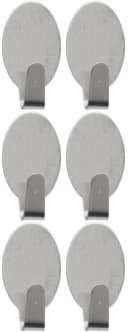 Koopman Handtuchhaken Wandhaken Selbstklebend 3 cm Rund / Eckig 6-er Set Bild 1