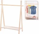 Koopman Kleiderständer Kinder Garderobe Braun Holz Stoff Bild 1