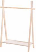 Koopman Kleiderständer Kinder Garderobe Braun Holz Stoff Bild 2