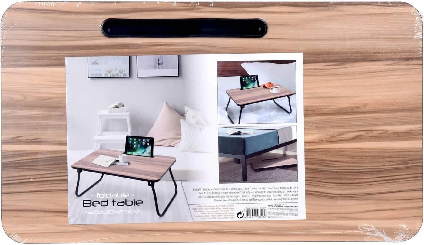 INDA-Exclusiv Laptop Tablett Braun Holz