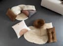 Excellent Houseware Teppich Maisstrohteppich Beige Boho Bild 1