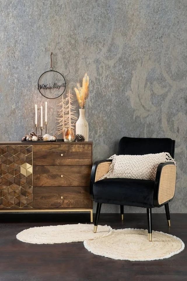 Excellent Houseware Teppich Maisstrohteppich Beige Boho - Bild 3