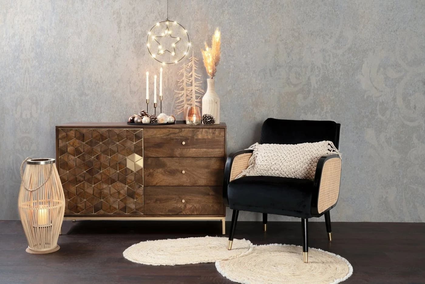 Excellent Houseware Teppich Maisstrohteppich Beige Boho - Bild 4