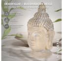 ECD Germany Buddha Kopf Statue Beige-Grau Kunststein Dekofigur Bild 1