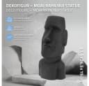 ECD Germany Moai Dekofigur Anthrazit Polyresin Gartenfigur Bild 1
