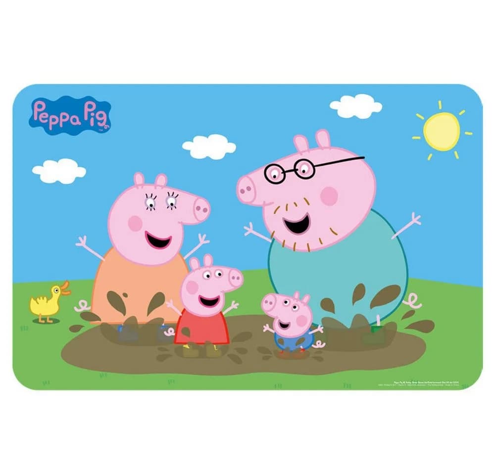 Peppa Pig Tischset Mud Bath Bunt 43x28 cm
