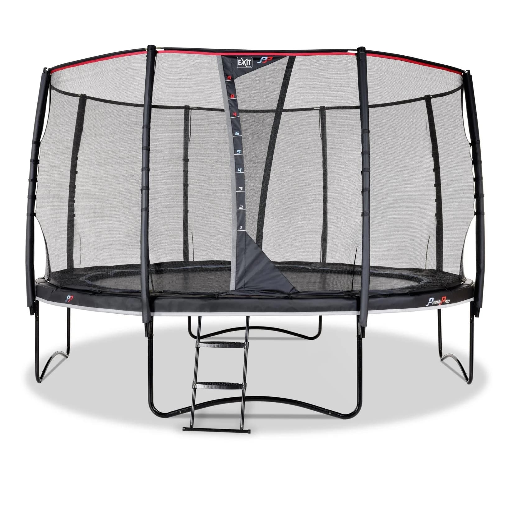 EXIT PeakPro Trampolin mit Sicherheitsnetz Schwarz ø427cm