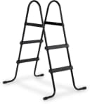 EXIT Poolleiter Schwarz mit Anti-Rutsch-Sprossen für Rahmenhöhen 60-90 cm Bild 1