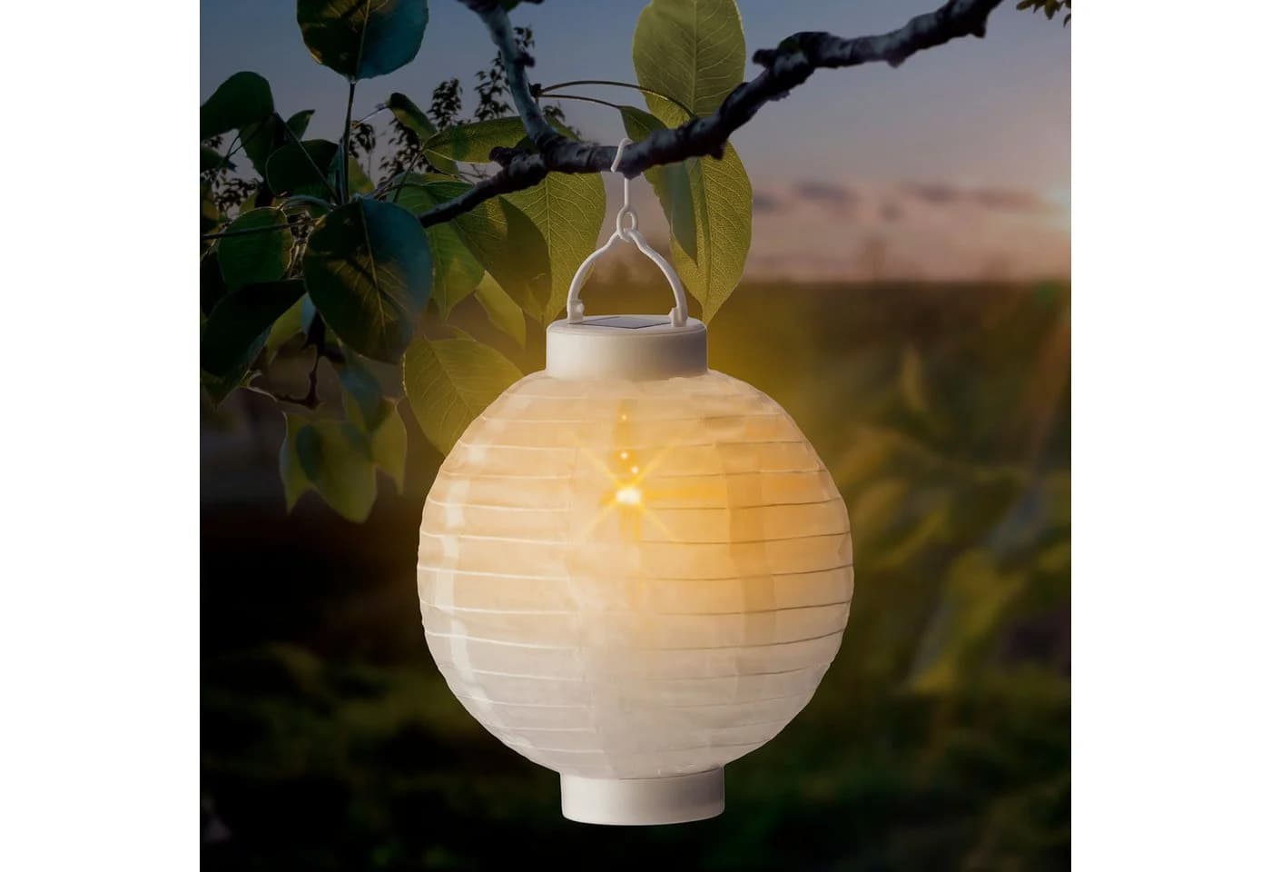 Lumineo Solar Lampion mit Flackereffekt Warmweiß - Bild 3