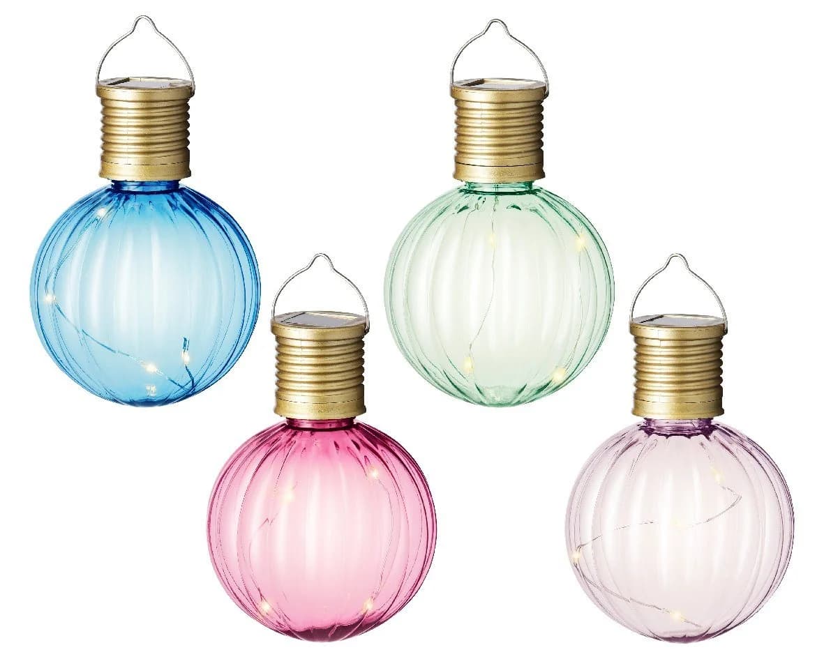 Lumineo LED Solarleuchte 4er Set - Bunte Gartenleuchten - Bild 2