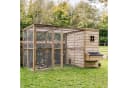 FATMOOSE Hühnerstall HappyHen House Massivholz mit raubtiersicherem Auslauf Bild 1