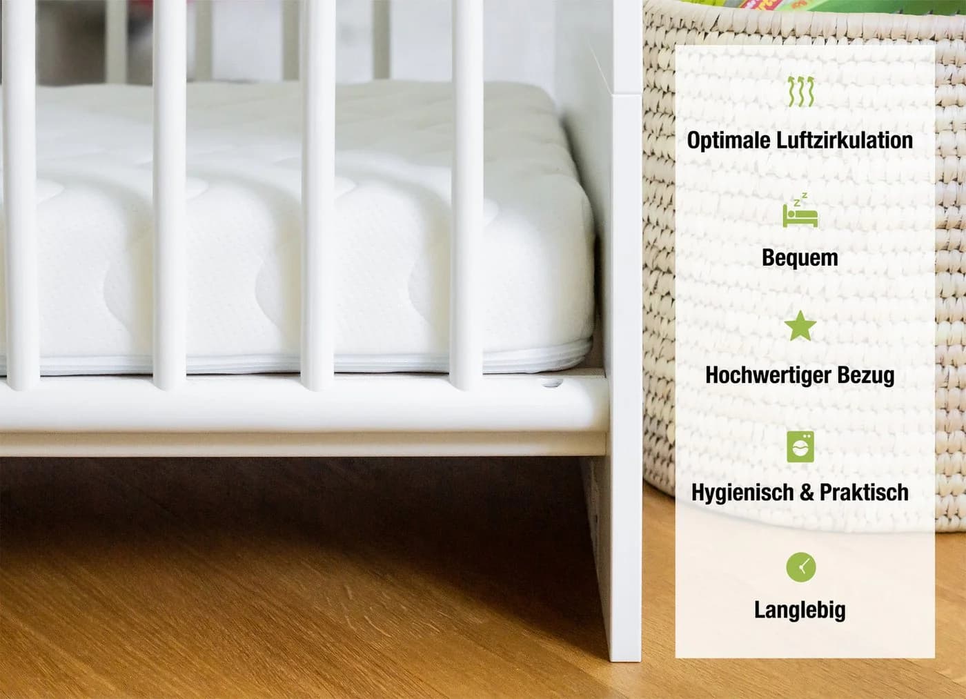 Ehrenkind Babymatratze Pur - Weich bis Mittelweich - OEKO-TEX® Zertifiziert - Bild 3