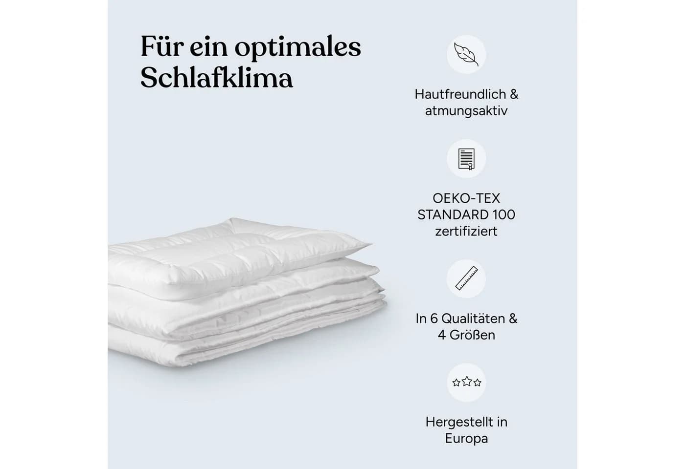 Ehrenkind Steppbett + Kopfkissen Kinder-Set 100x135 cm - Bild 3