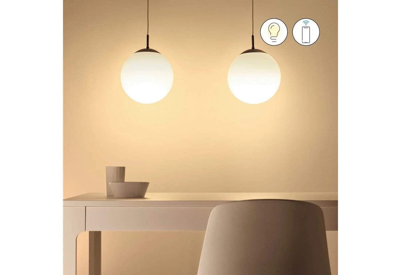 LED-Lampe E27 Tropfenform Matt Smart - Bild 3