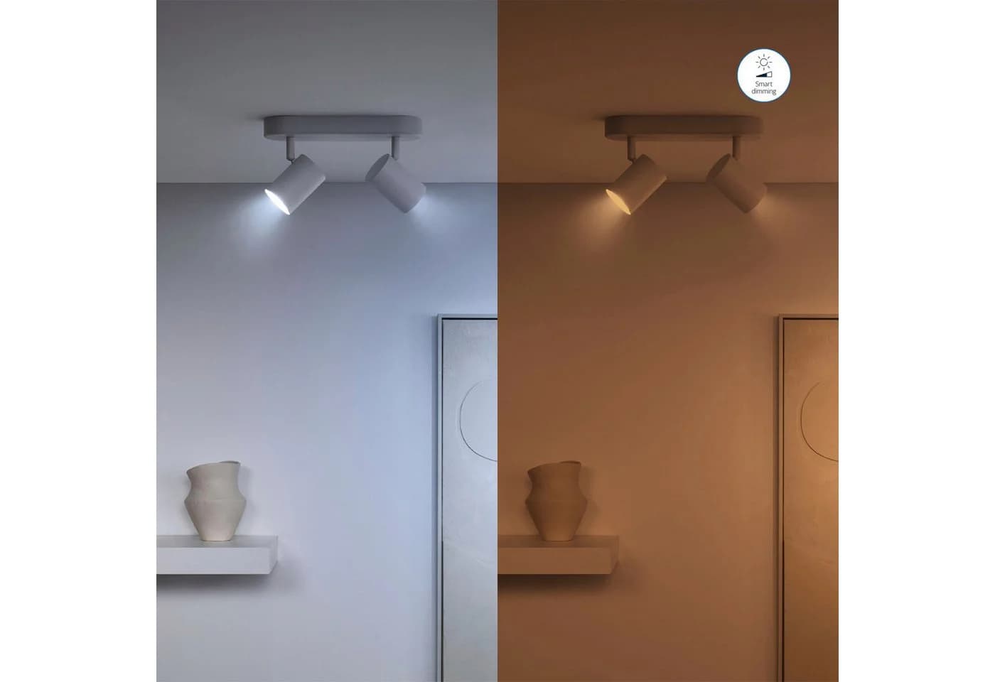 WiZ LED-Leuchtmittel White & Color GU10 Tunable 60W Glas