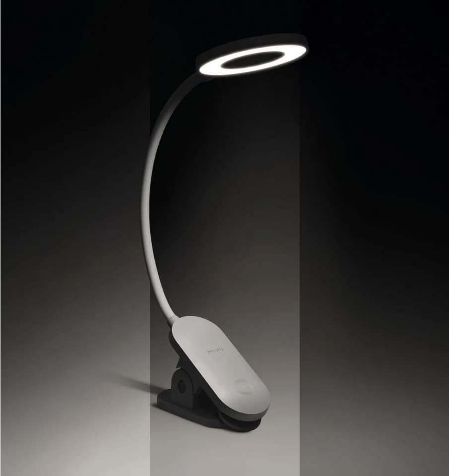 Philips LED Schreibtischlampe Forys mit Clip, Akku & Touchdim - Bild 3