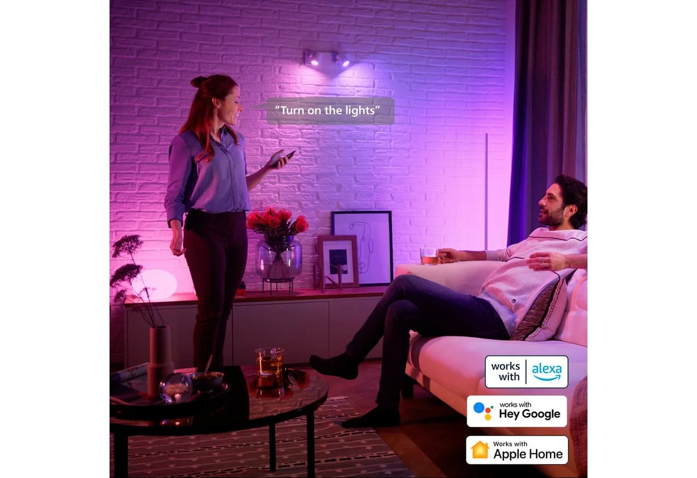 Philips Hue LED-Leuchtmittel White & Color Ambiance Spot 400 GU10 Farbwechsler