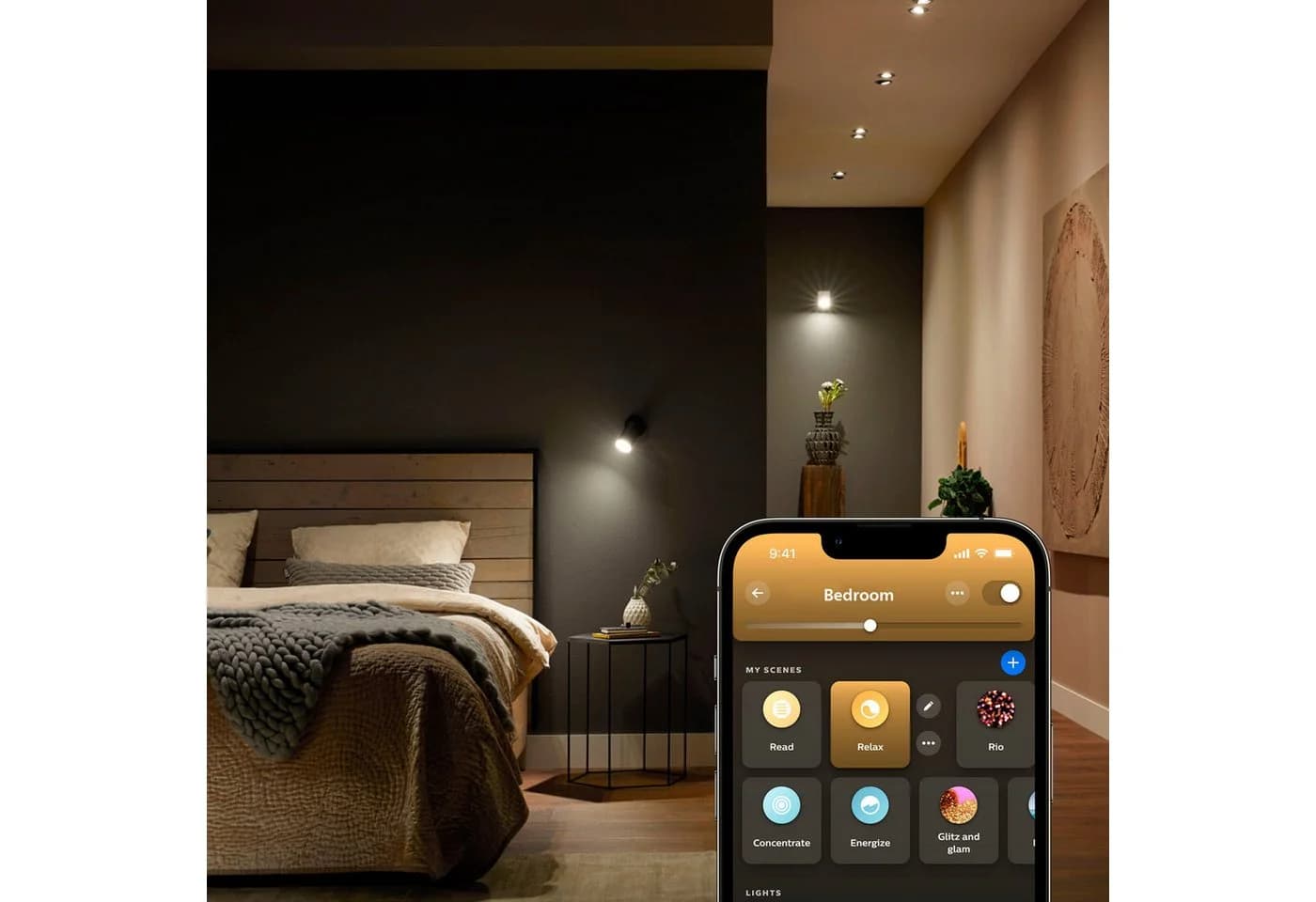 Philips Hue LED-Leuchtmittel White Ambiance 400lm GU10 2er Set - Bild 3