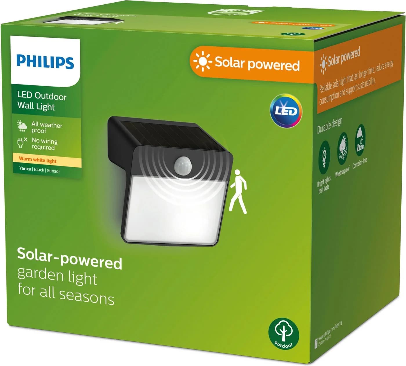 Philips LED Solarleuchte Outdoor Yarixa Schwarz mit Bewegungsmelder - Bild 4