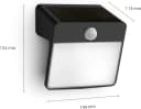 Philips LED Solarleuchte Outdoor Yarixa Schwarz mit Bewegungsmelder Bild 5
