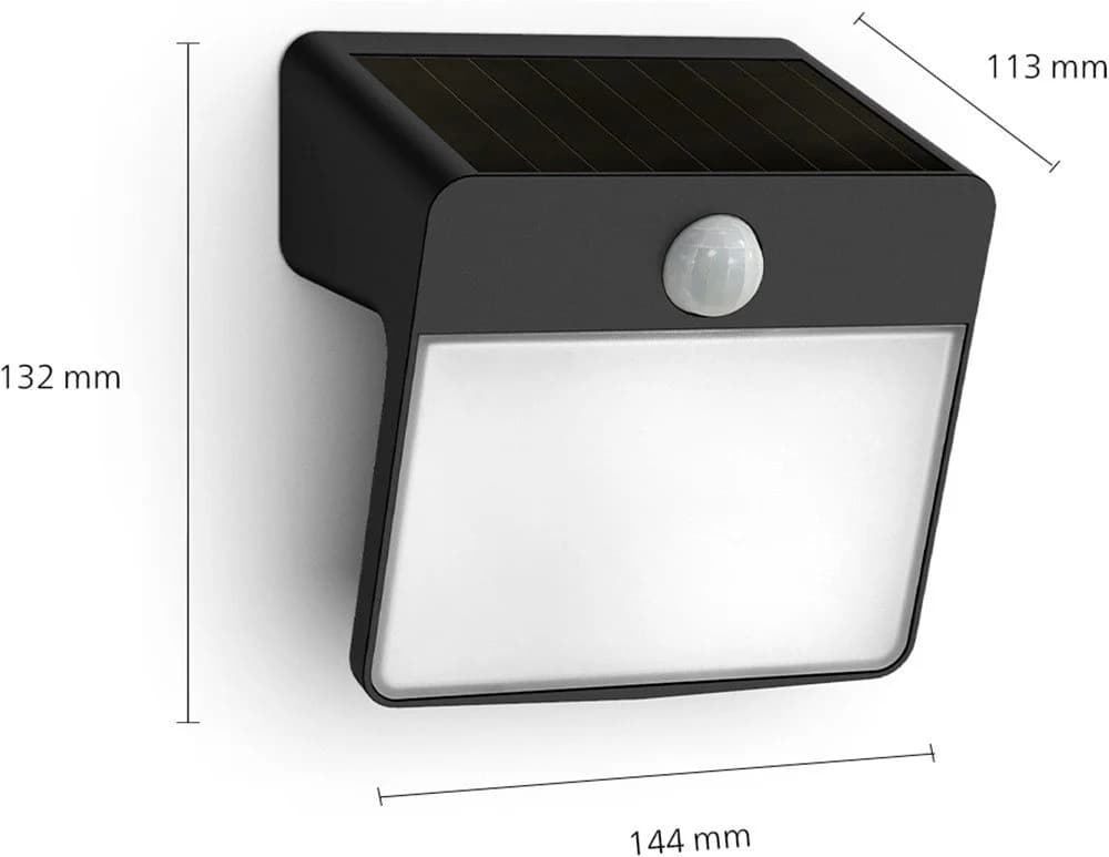 Philips LED Solarleuchte Outdoor Yarixa Schwarz mit Bewegungsmelder - Bild 5