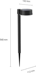 Philips Vynce Solar-Gartenleuchte LED Schwarz mit Erdspieß Bild 4